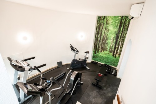 Hacer ejercicios en el gimnasio Vous dépenser dans la salle de sport